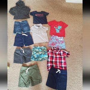 NWOT 2T Bundle Lot Toddler Boys Shorts T-shirts